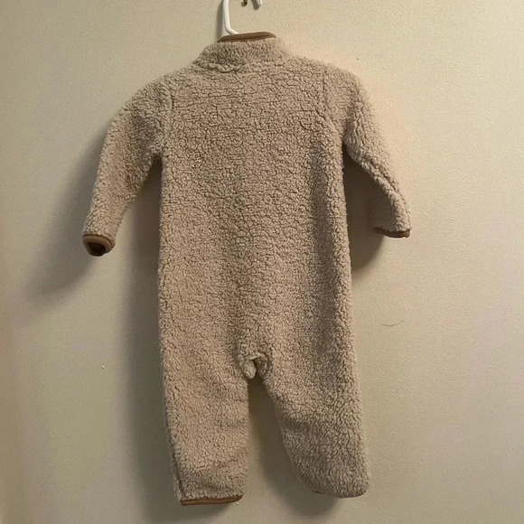 🤍3/$20 Carters Sherpa One Piece Romper Coverall Size 12 Mos. Quarter Zip - Picture 2 of 5